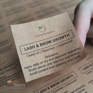 Brown Kraft Label stickers