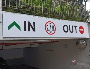 Aluminum Gantry Sign