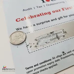 Scratch Cards with Silver Coating