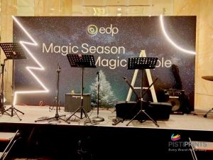 Backdrop with Neon Led Lighting