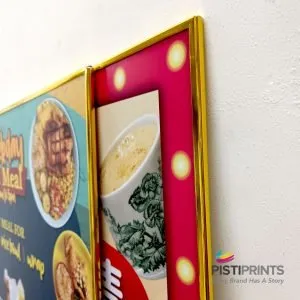 foam board with gold frame