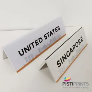 custom size tent cards printing