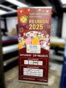 standard silver pull up banner