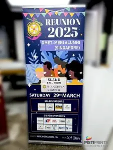 standard silver pull up banner