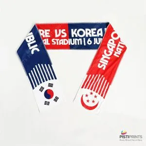 Singapore Vs Korea Towel Custom Sublimation Print