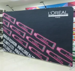 Tension Fabric Backdrops 12ft by 8ft Loreal