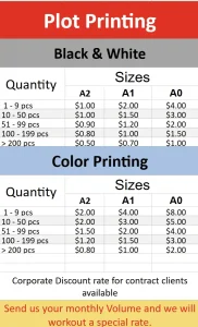 Plot-Printing-Price-List