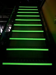 Glow in the dark stickers for Staircase