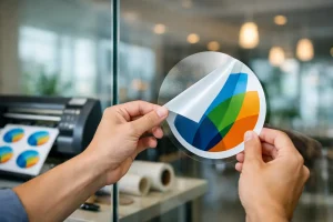 Glass Sticker Printing for Business Use