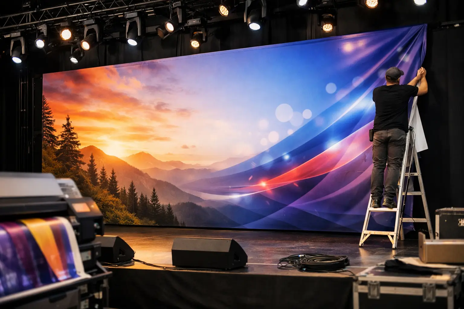 Stage Backdrop Printing for Better Events