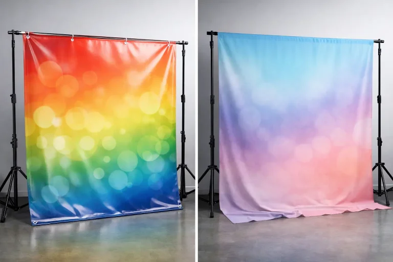 Vinyl Banners vs Fabric Backdrops