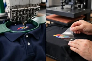 Embroidery Versus Heat Transfer for Branded Apparel