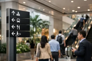 Singapore Wayfinding Design for Busy Commercial Spaces