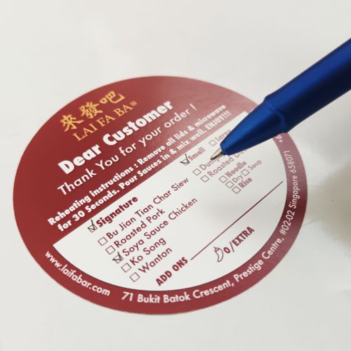 Woodfree label Stickers sheets