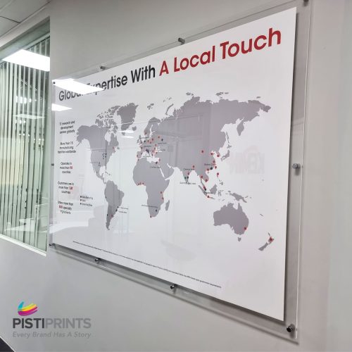 Acrylic Signage with Spacer